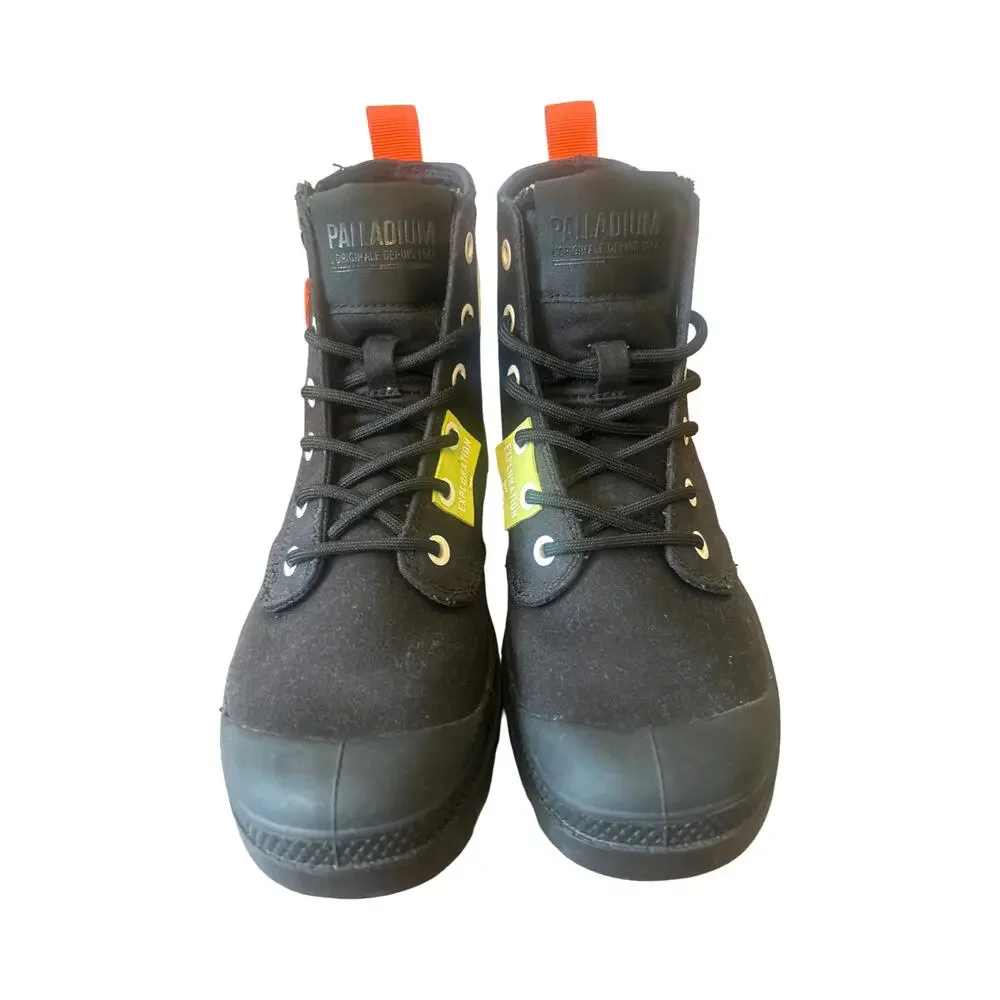 Palladium High Top Boots Black Side Zip Women’s 6.5 Mint Condition
